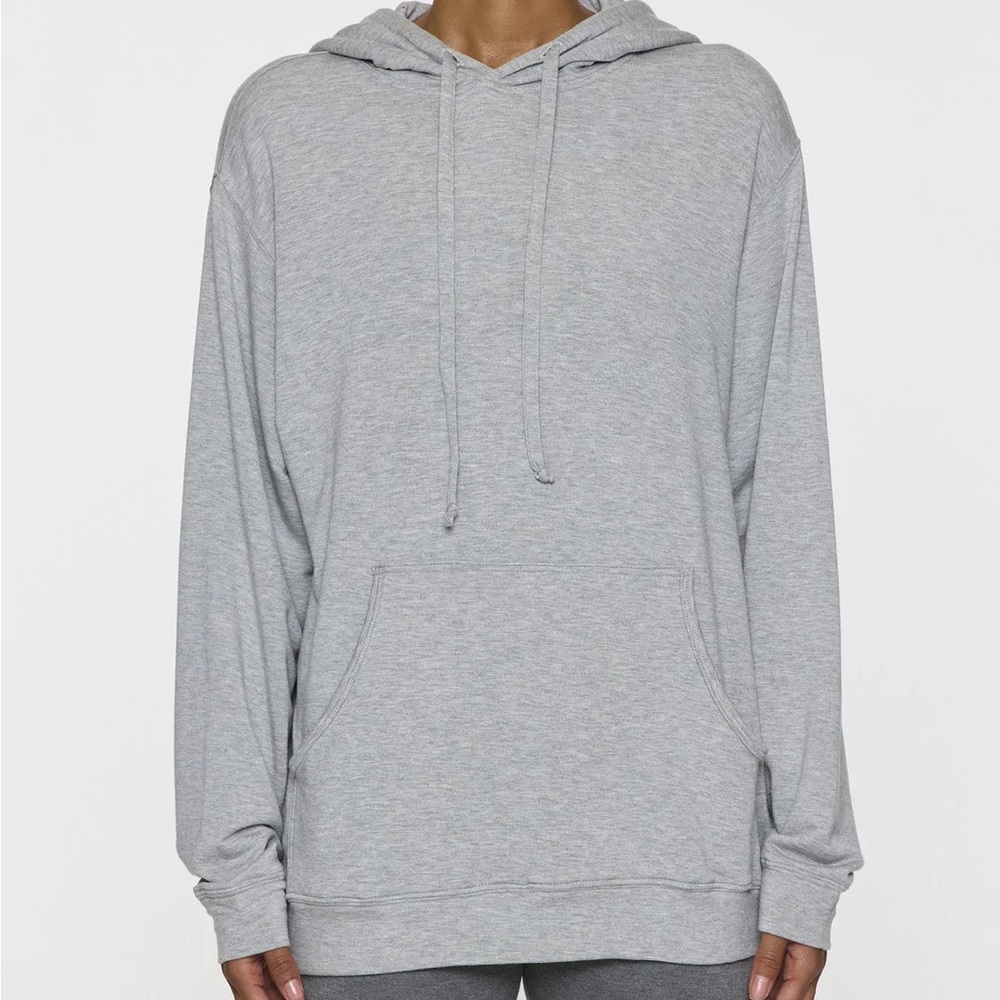 Bleusalt The Unisex Skater Hoodie in light gray